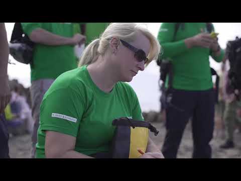 Una mujer en la carrera hacia la Luna entrena en Lanzarote