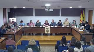 Ple de l'Ajuntament de Corbera de Llobregat.  30 de desembre de 2025