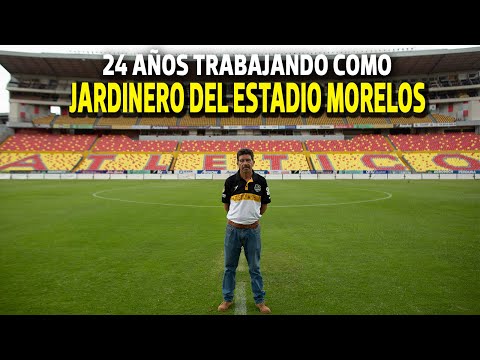 24 años lleva trabajando como jardinero del Estadio Morelos