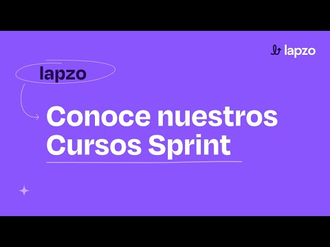 Cursos sprint: ágiles, con rápida producción y alta calidad.