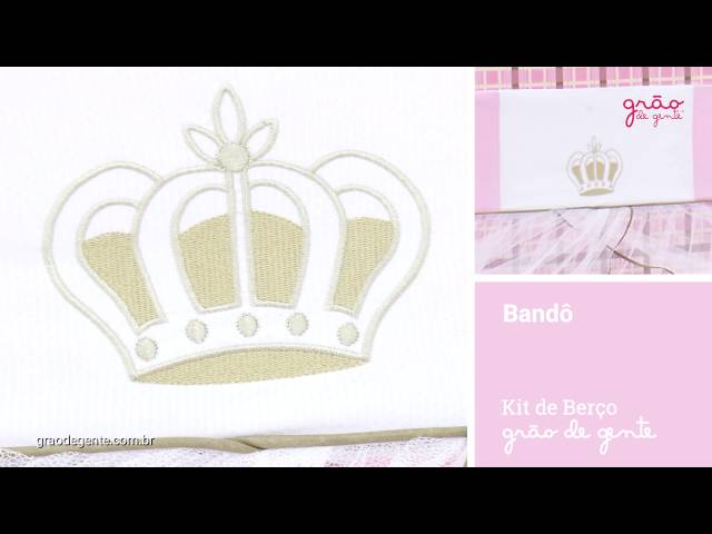 Quarto Econômico para Bebê sem Cama Babá Realeza Luxo Rosa | Ref: 60799