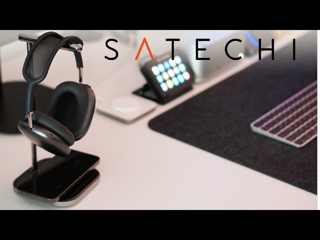 Vídeo relacionado con VICHYIE Soporte Auriculares, Soporte Pesado para AirPods MAX, Accesorios Escritorio para Auriculares, Auriculares para Juegos, Hecho de Aluminio, ABS y Silicona - Blanco