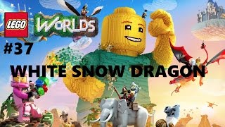 Lego Worlds: #37 Unlocking The White Snow Dragon Ps4 Playthrough