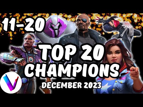 Best Champions in MCoC Ranked  (Numbers 20 - 11) - Vega's Best Champions to Rank Tier List