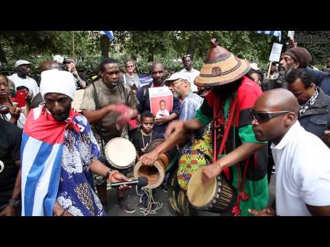 Free West Papua Rally Ancestral Drumming
