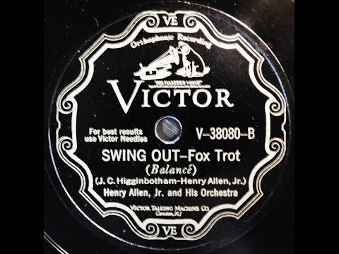 Henry Allen, Jr and His Orchestra: Swing Out 1929