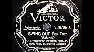 Henry Allen, Jr and His Orchestra: Swing Out 1929