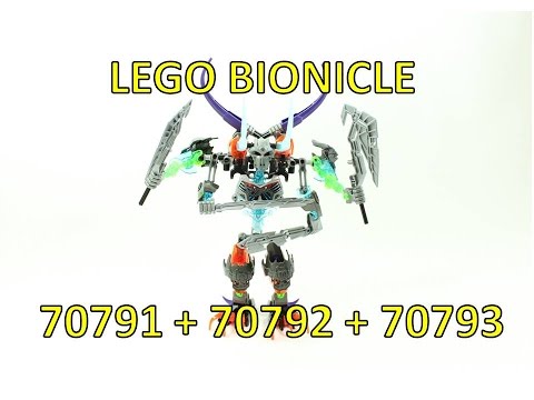 КОМБИНИРОВАННАЯ ФИГУРКА LEGO BIONICLE 70791 70792 70793 «СЛЭШЕР ЧЕРЕПА»