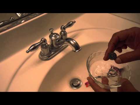 How to Clean a Bathroom sink Faucet Aerator Screen (Low water pressure)