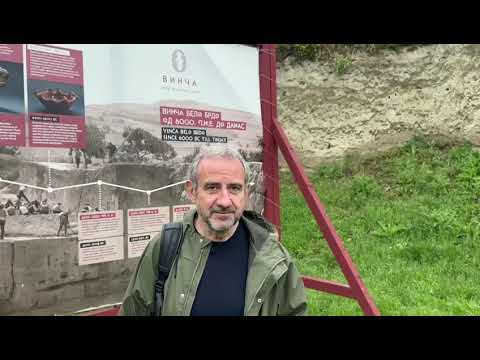 Hermann Parzinger, Executive President of Europa Nostra visits neolithic site of Belo Brdo, Vinča