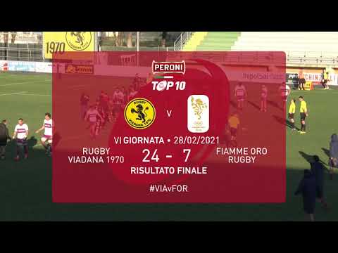 Highlights Rugby Viadana 1970 v Fiamme Oro Rugby 24-7  TOP10 2020/21 Giornata 06