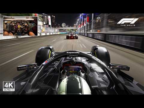 F1 Movie - Brad Pitt’s APXGP Formula 1 | Las Vegas GP 100% Race | F1 25 Steering Wheel Gameplay