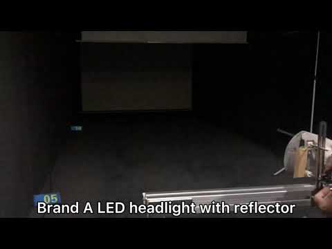 The difference between LED headlight with reflector vs LED headlight with Lens