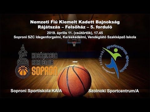 2019.04.11. U16 Soproni Sportiskola KA/A - Szolnoki KA/A