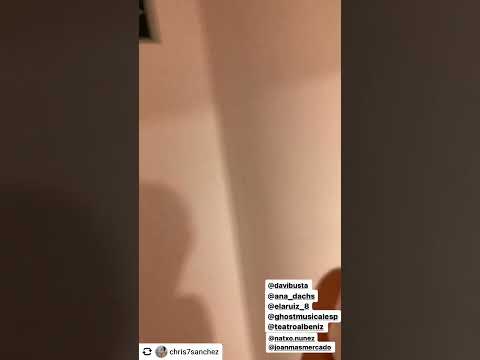 Ghost el Musical.  Teatro Albéniz. Madrid. Protagonizado por Bustamante.Behind the scenes.