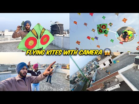 FLYING KITES🪁 WITH CAMERA 😱 - Patang Nal Camera Bann K Udata😱 - Unexpected😨 - Harsh Jagraon