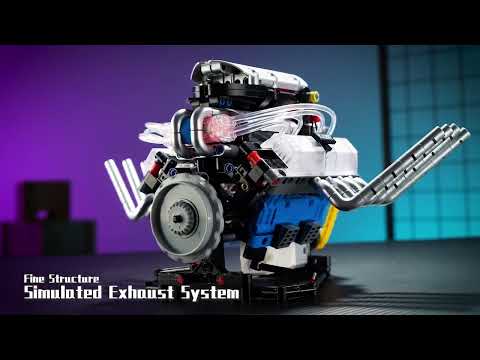 Stem конструктор двигатель V8 аккумуляторный, для детей и взрослых, 655 деталей - фото 1 - id-p3015762449