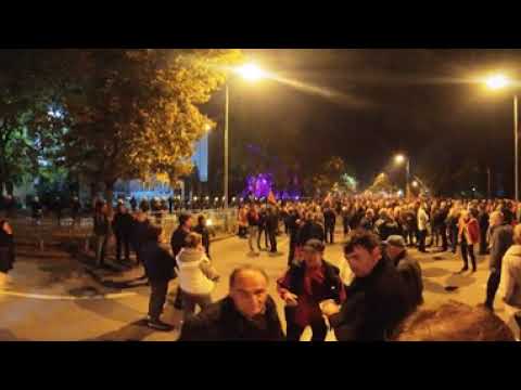 Montenegro protest 17.12.2022. Filmed on Insta360