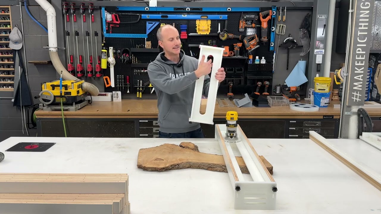 EcoSled V2 - Affordable HDPE Router Sled Jig For Flattening Slabs - Quick Overview