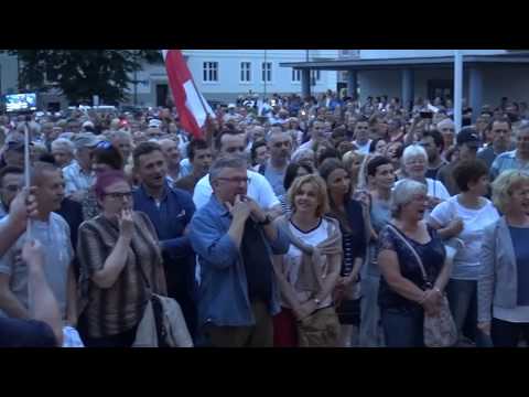 Protest przed Sądem Okręgowym w Koszalinie 20 lipca 2017