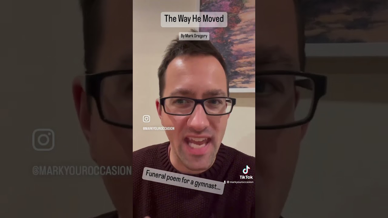 The Way He Moved – a funeral poem about gymnastics. Full text on my website.