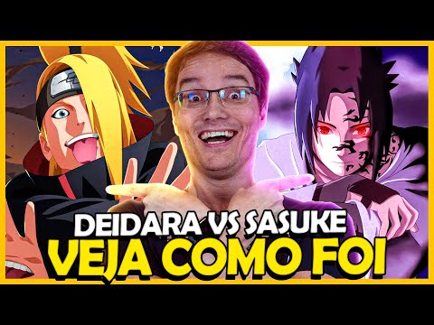 DEIDARA VS SASUKE - VEJA COMO FOI