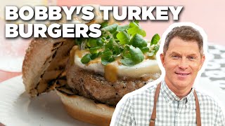 Bobby Flay Makes Turkey Burgers | Grill It! with Bobby Flay | Food Network