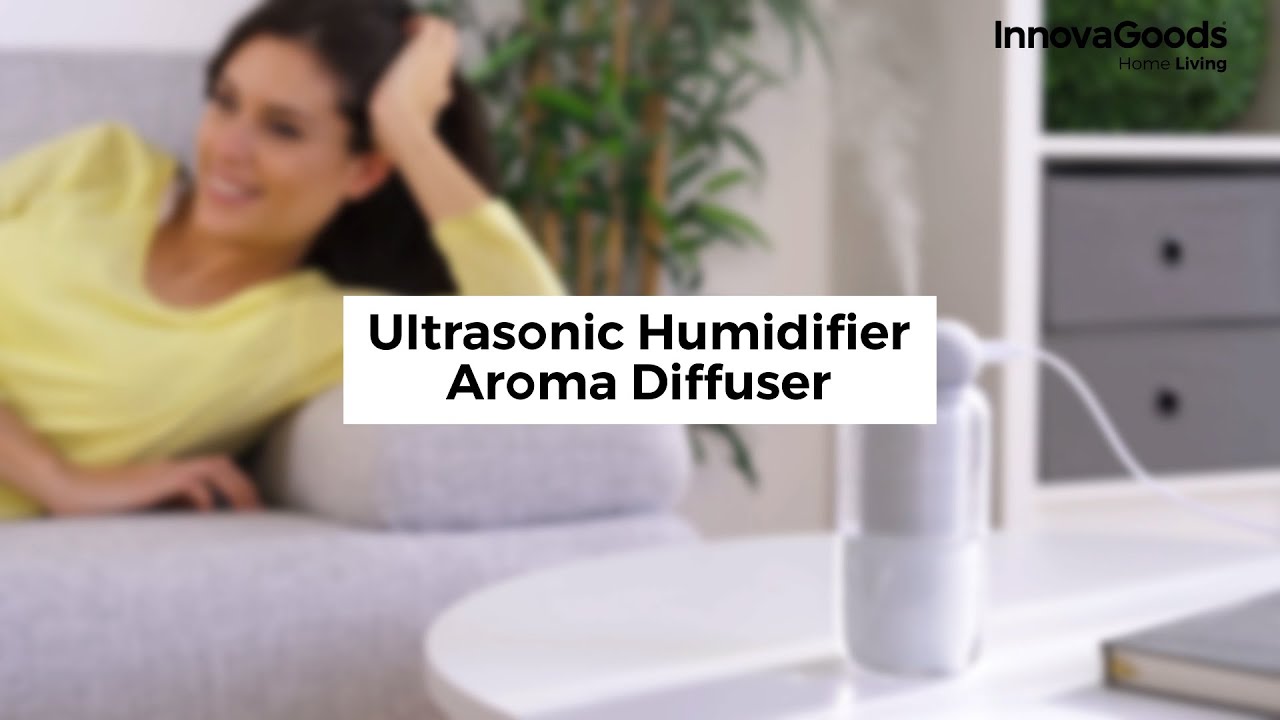 Ultragarsinis oro drėkintuvas ir aromatinis difuzorius su LED Stearal InnovaGoods Home Living
