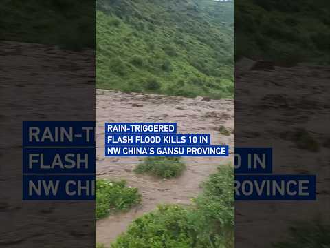 Rain-triggered flash flood kills 10 in NW China's Gansu scenic area