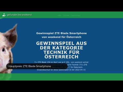 Gewinnspiel ZTE Blade Smartphone von weekend für Österreich - Warum teuer kaufen? Gewinne es.