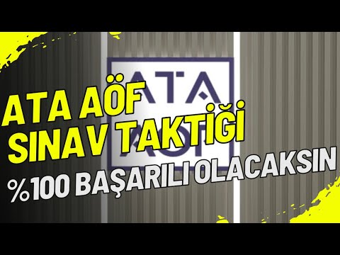 HOW SHOULD WE STUDY FOR ATA AÖF EXAMS? 100% SUCCESSFUL STUDYING TACTICS