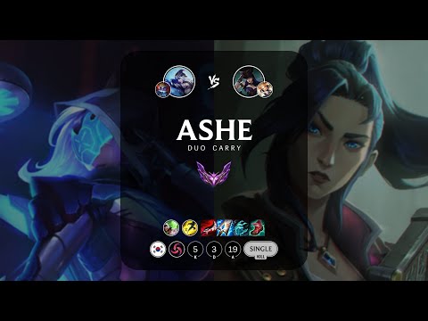 Ashe ADC vs Caitlyn - KR Master Patch 12.23