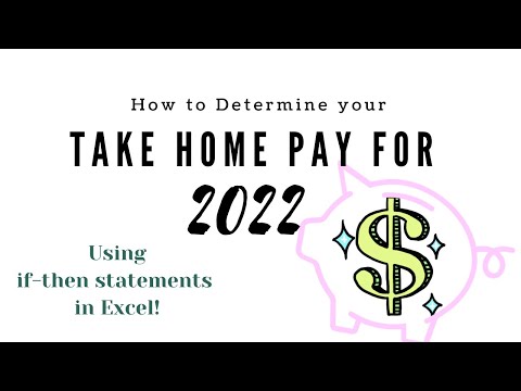 How to determine your after-tax take-home pay for 2022 using Excel