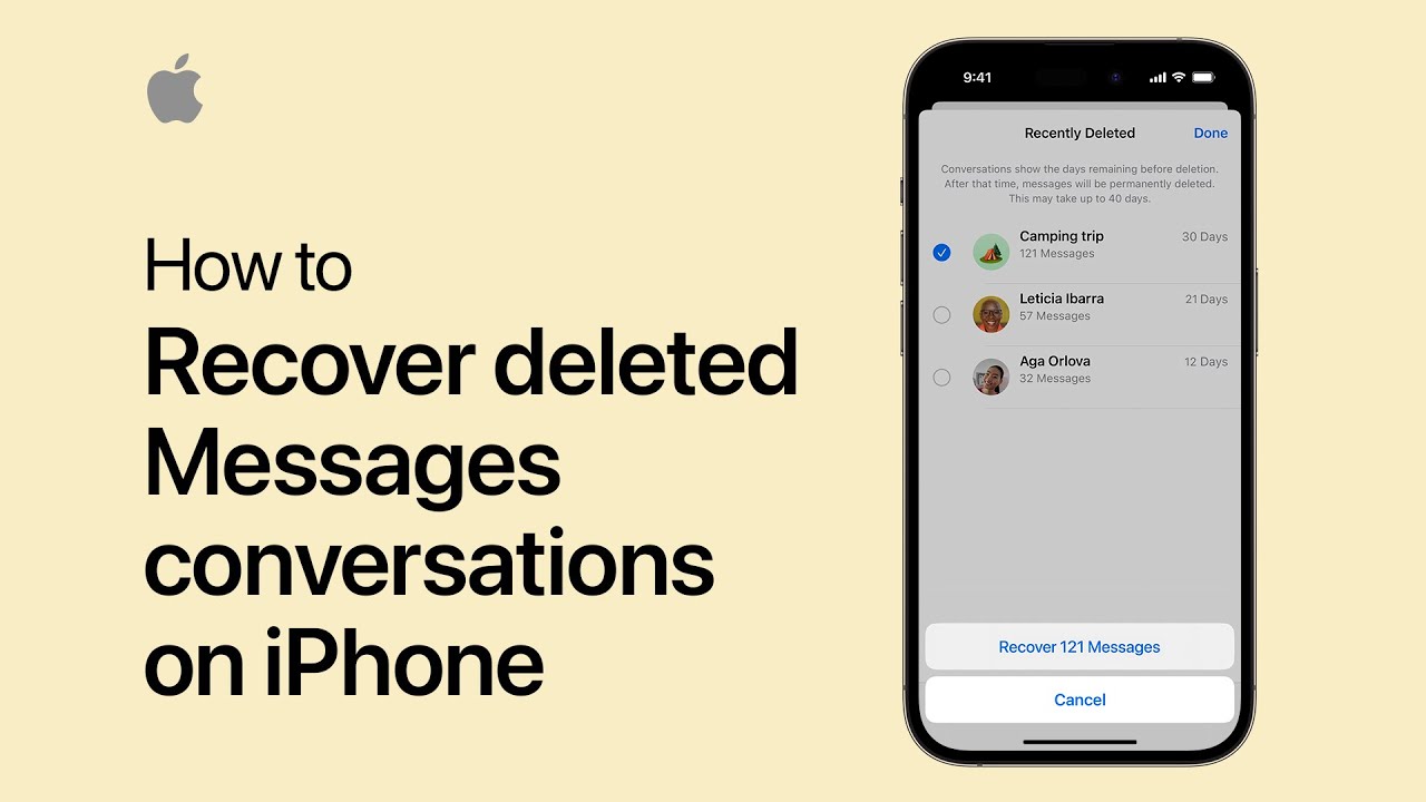 How to recover deleted Messages conversations on your iPhone