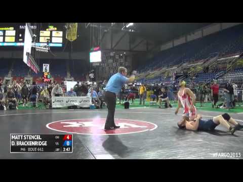 220 Champ. Round 1 - Dakota Brackenridge (Virginia) vs. Matt Stencel (Ohio)