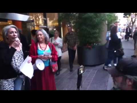 Against Jerry Brown's support of fracking and REDD!