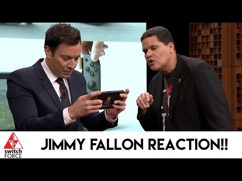 Jimmy Fallon Nintendo Switch Reaction - FIRST TIME IN REAL LIFE!!