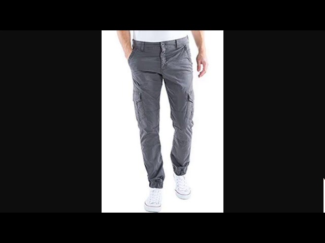 Vídeo relacionado con PADOLA Pantalones Paracaidistas para Hombre Pantalones Trabajo Holgados Multibolsillos Hip Hop Pantalón de Pierna Ancha(L,Negro)