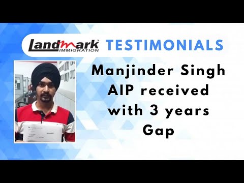 Manjinder Singh Recieved AIP with 3 years Gap