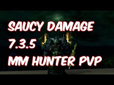 SAUCY DAMAGE - 7.3.5 Marksmanship Hunter PvP - WoW Legion