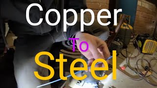 How to Braze Copper to Steel