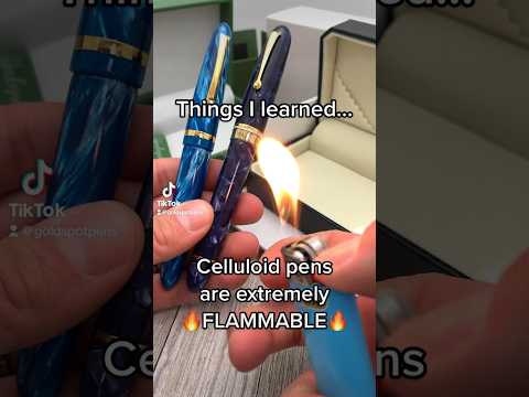 Montegrappa Venetia Turquoise celluloid vs. OMAS Ogiva Israel 75 celluloid fountain pens