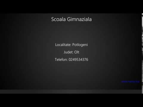 Scoala Gimnaziala Potlogeni