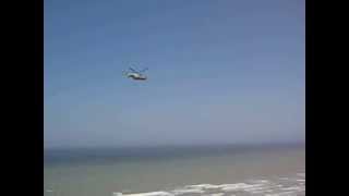 preview picture of video 'Helicopter fly by Port-en-Bessin-Huppain France'