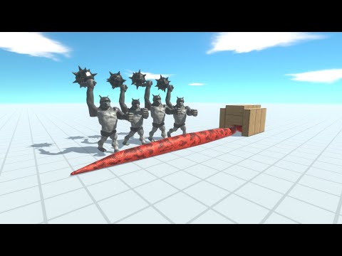 Titanoboa Tortured by every unit-Animal Revolt Battle Simulator