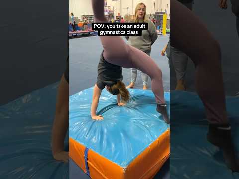 POV: You take an adult gymnastics class 😅😂