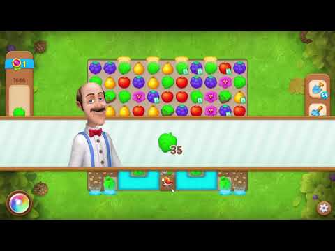 Gardenscapes 1666 Level - 25 moves - NO BooSTERS