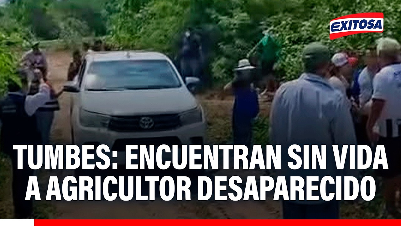 🔴🔵 Encuentran sin vida a agricultor desaparecido y el motivo sería el robo de su cosecha de arroz