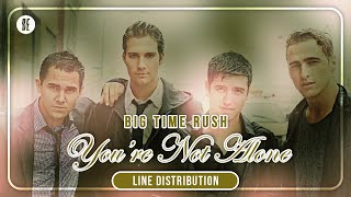 Big Time Rush - You&#39;re Not Alone (Line Distribution)