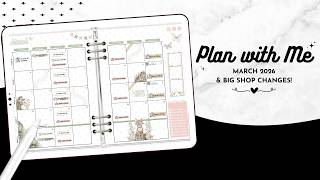 March 2026 Monthly Plan with Me & Big Shop Changes Coming! 💕 | Noteful | Planning to Prosper
